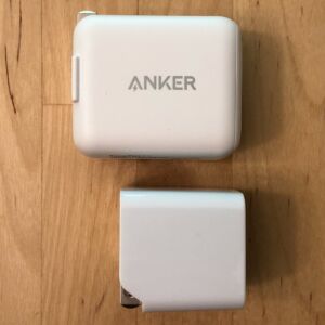 Top: Anker PowerPort C 1. Bottom: AUKEY PA-Y18 18W PD. Top: Anker PowerPort C 1. Bottom: AUKEY PA-Y18 18W PD.