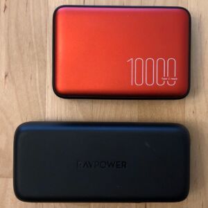 Top: Silicon Power QP70. Bottom: RAVPower PD Pioneer 10000 18W.