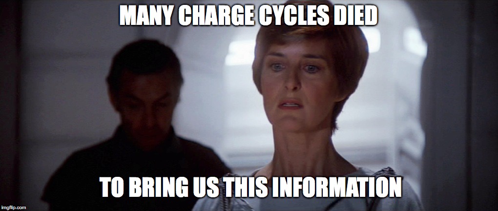 Many charge cycles died to bring us this information