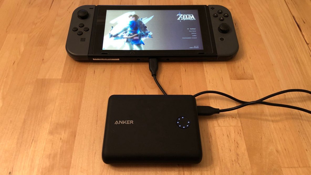 Anker PowerCore 13400 Nintendo Switch Edition with Nintendo Switch