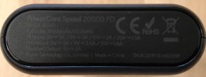 Anker PowerCore Speed 20000 PD specs