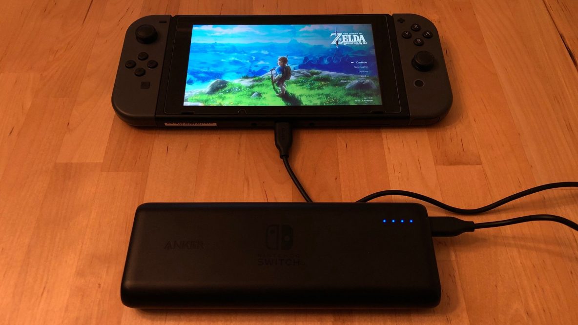 Anker PowerCore 20100 Nintendo Switch Edition with Nintendo Switch