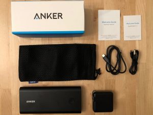 Anker PowerCore+ 26800 PD box and contents