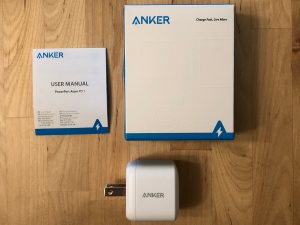 Anker PowerPort Atom PD 1 box and contents