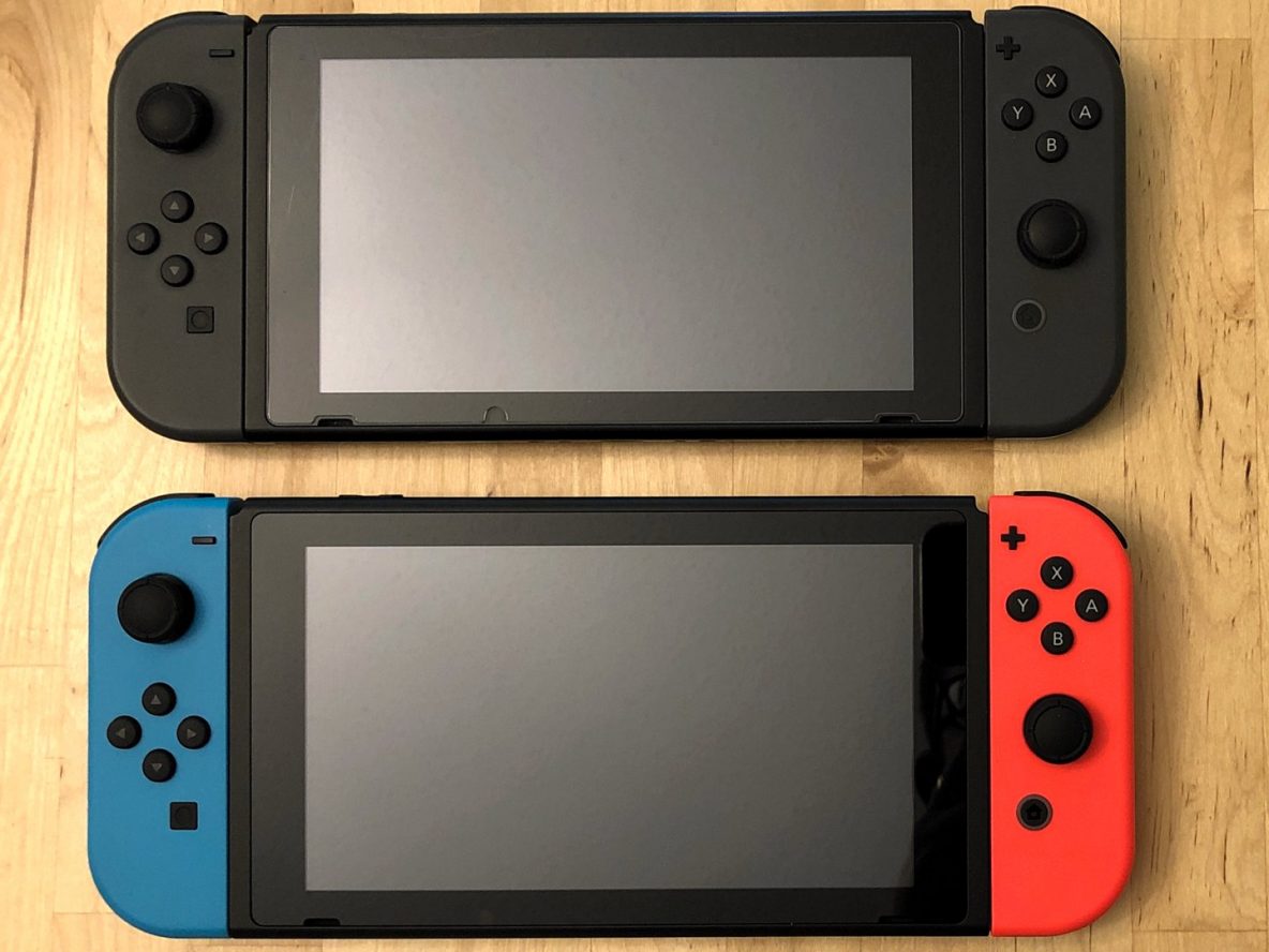 Compare Nintendo Switch Models, Front