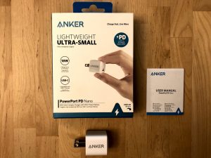 Anker PowerPort PD Nano box and contents