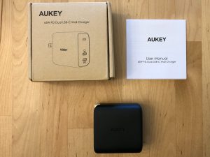 AUKEY PA-B4 Omnia Duo 65W box and contents