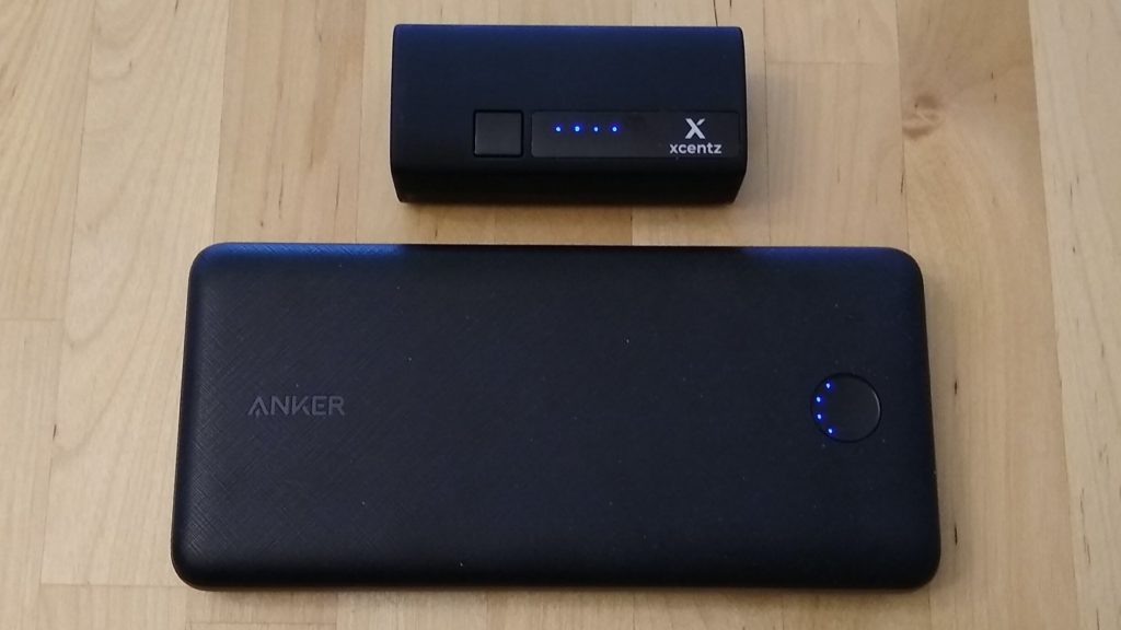 Xcentz xWingMan Dual 5000 and Anker PowerCore Essential 20000 PD for LG, Motorola, and Xiaomi Android phones