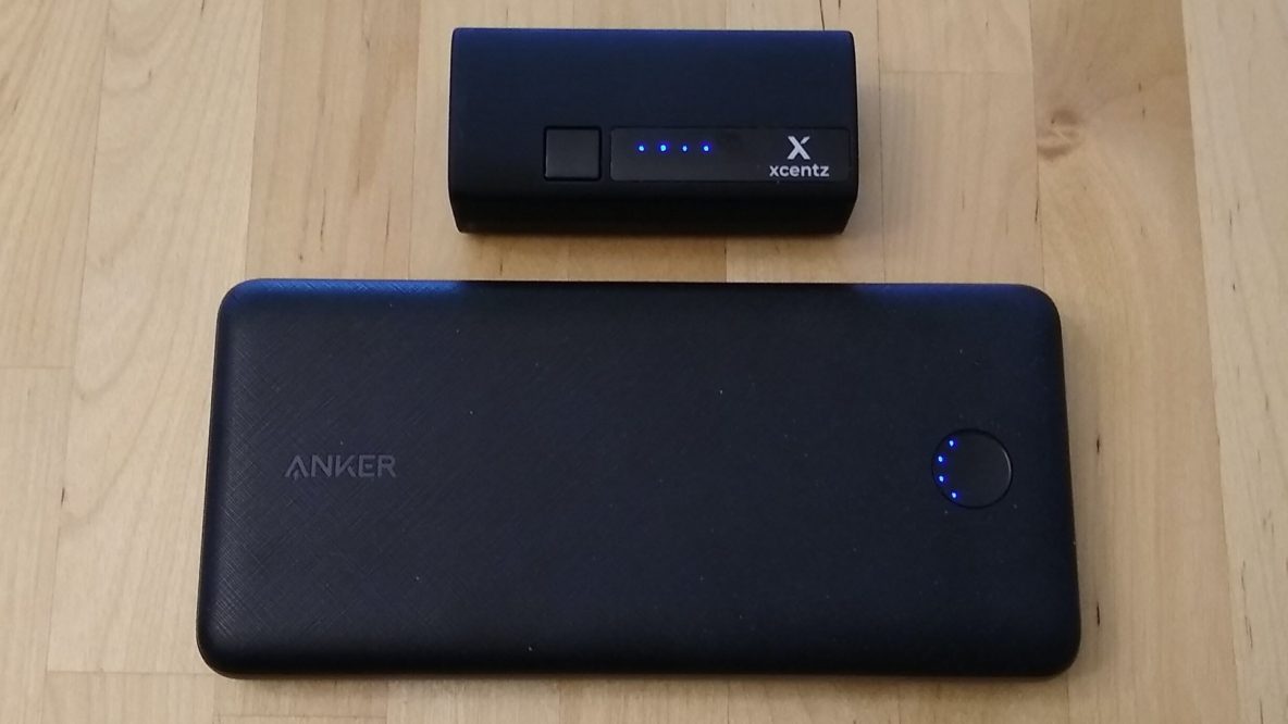 Xcentz xWingMan Dual 5000 and Anker PowerCore Essential 20000 PD