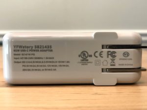 YFWStory 61W USB-C PD specs