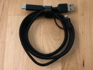 AUKEY CB-BAL5 3-in-1 USB Cable wrapped