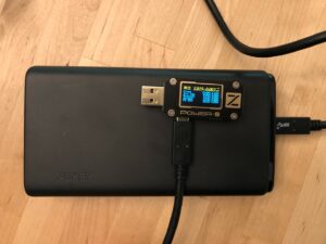 AUKEY PB-Y24 26800 Universal with PD sniffer showing actual specs