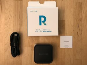 RAVPower PD Pioneer 90W 2-Port box and contents