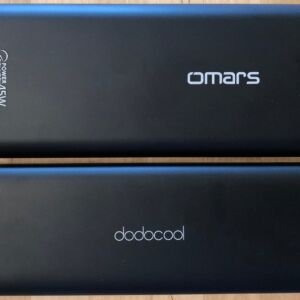 Top: Omars PowerSurge 20000 45W USB-C PD. Bottom: dodocool 20100 45W Type-C PD. Top: Omars PowerSurge 20000 45W USB-C PD. Bottom: dodocool 20100 45W Type-C PD.