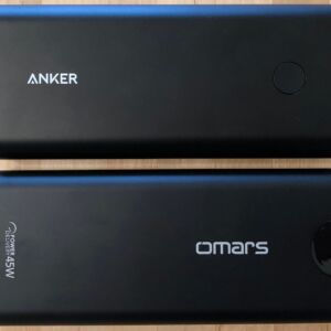Top: Anker PowerCore+ 26800 PD. Bottom: Omars PowerSurge 20000 45W USB-C PD. Top: Anker PowerCore+ 26800 PD. Bottom: Omars PowerSurge 20000 45W USB-C PD.