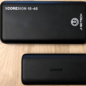 Top: J-Go Tech XCOREsion 15-45. Bottom: Anker PowerCore 10000 PD. Top: J-Go Tech XCOREsion 15-45. Bottom: Anker PowerCore 10000 PD.