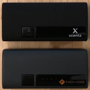 Top: Xcentz xWingMan Dual 5000. Bottom: Novoo PowerCube Mini 5000. Top: Xcentz xWingMan Dual 5000. Bottom: Novoo PowerCube Mini 5000.