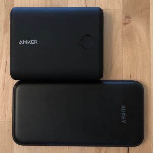 Top: Anker PowerCore 13400 Nintendo Switch Edition. Bottom: AUKEY PB-Y13 10000 USB-C PD. Top: Anker PowerCore 13400 Nintendo Switch Edition. Bottom: AUKEY PB-Y13 10000 USB-C PD.