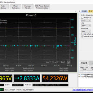 MacBook Pro 13-inch power meter (Port 1) MacBook Pro 13-inch power meter (Port 1)