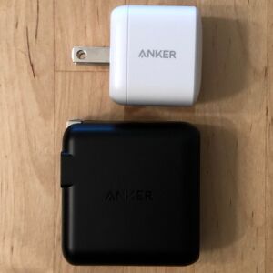 Top: Anker PowerPort Atom PD 1. Bottom: Anker PowerPort Speed PD 30. Top: Anker PowerPort Atom PD 1. Bottom: Anker PowerPort Speed PD 30.