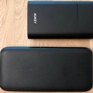 Top: AUKEY PB-Y12 10000 USB-C. Bottom: RAVPower 10000 USB-C. Top: AUKEY PB-Y12 10000 USB-C. Bottom: RAVPower 10000 USB-C.