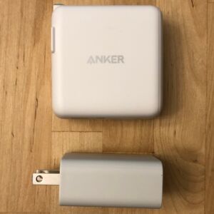 Top: Anker PowerPort III Duo. Bottom: Google 18W USB-C. Top: Anker PowerPort III Duo. Bottom: Google 18W USB-C.