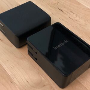 Top: AUKEY PA-D4 60W PD. Bottom: Inateck 60W PD USB-C. Top: AUKEY PA-D4 60W PD. Bottom: Inateck 60W PD USB-C.