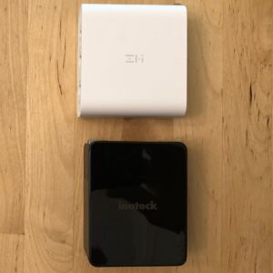 Top: ZMI zPower USB-C and Dual USB-A. Bottom: Inateck 45W 3-Port USB-C. Top: ZMI zPower USB-C and Dual USB-A. Bottom: Inateck 45W 3-Port USB-C.