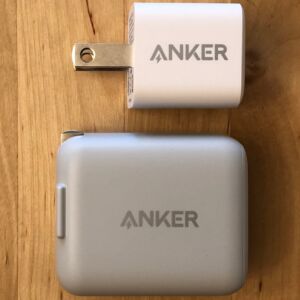 Top: Anker PowerPort III Nano. Bottom: Anker PowerPort PD 1. Top: Anker PowerPort III Nano. Bottom: Anker PowerPort PD 1.