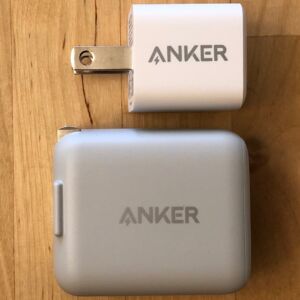 Top: Anker PowerPort III Nano. Bottom: Anker PowerPort PD 1. Top: Anker PowerPort III Nano. Bottom: Anker PowerPort PD 1.