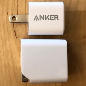 Top: Anker PowerPort PD Nano. Bottom: AUKEY PA-Y18 18W PD USB-C. Top: Anker PowerPort PD Nano. Bottom: AUKEY PA-Y18 18W PD USB-C.