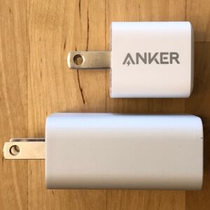 Top: Anker PowerPort PD Nano. Bottom: Google 18W USB-C Power Adapter. Top: Anker PowerPort PD Nano. Bottom: Google 18W USB-C Power Adapter.