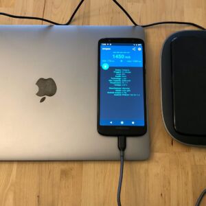 AUKEY Graphite Charging Hub with Moto G6 and MacBook Pro 13-inch AUKEY Graphite Charging Hub with Moto G6 and MacBook Pro 13-inch