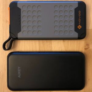 Top: Novoo Explorer 10000. Bottom: AUKEY PB-Y13 18W PD. Top: Novoo Explorer 10000. Bottom: AUKEY PB-Y13 18W PD.