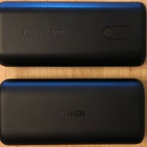 Top: PowerAdd Energy Cell II 10000. Bottom: Anker PowerCore 10000 PD. Top: PowerAdd Energy Cell II 10000. Bottom: Anker PowerCore 10000 PD.