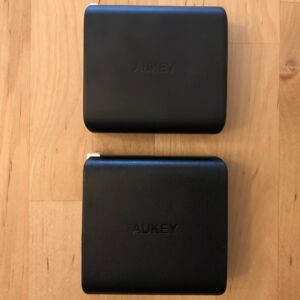 Top: AUKEY PA-D2 Focus Duo 36W. Bottom: AUKEY PA-Y16 Dual 18W PD. Top: AUKEY PA-D2 Focus Duo 36W. Bottom: AUKEY PA-Y16 Dual 18W PD.
