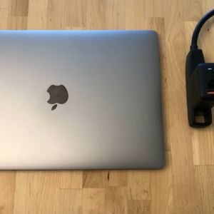 AUKEY PA-B3 Omnia Mix 65W Dual-Port PD with MacBook Pro, 13-inch. AUKEY PA-B3 Omnia Mix 65W Dual-Port PD with MacBook Pro, 13-inch.