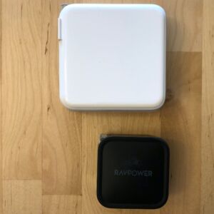 Top: ZeaLife 87W USB-C PD. Bottom: RAVPower 61W PD 3.0 GaN. Top: ZeaLife 87W USB-C PD. Bottom: RAVPower 61W PD 3.0 GaN.