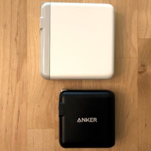 Top: YFWStory 61W USB-C PD. Bottom: Anker PowerPort Atom III 60W. Top: YFWStory 61W USB-C PD. Bottom: Anker PowerPort Atom III 60W.