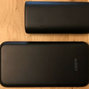 Top: AUKEY PB-Y36 Sprint Go Mini 10000 PD. Bottom: AUKEY PB-Y13 Sprint Lightning 10000. Top: AUKEY PB-Y36 Sprint Go Mini 10000 PD. Bottom: AUKEY PB-Y13 Sprint Lightning 10000.