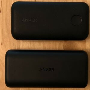 Top: Anker PowerCore 10000 PD Redux. Bottom: Anker PowerCore 10000 PD. Top: Anker PowerCore 10000 PD Redux. Bottom: Anker PowerCore 10000 PD.
