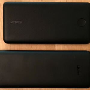 Top: Anker PowerCore Essential 20000 PD. Bottom: AUKEY PB-Y23 Sprint Go Lightning 20000. Top: Anker PowerCore Essential 20000 PD. Bottom: AUKEY PB-Y23 Sprint Go Lightning 20000.