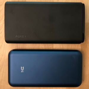 Top: AUKEY PB-Y24 26800 Universal. Bottom: ZMI PowerPack 20K Pro. Top: AUKEY PB-Y24 26800 Universal. Bottom: ZMI PowerPack 20K Pro.