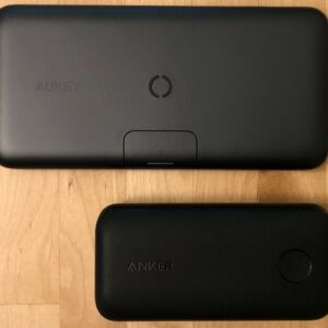 Top: AUKEY PB-WL02 Basix Pro Wireless 10000. Bottom: Anker PowerCore 10000 PD Redux. Top: AUKEY PB-WL02 Basix Pro Wireless 10000. Bottom: Anker PowerCore 10000 PD Redux.