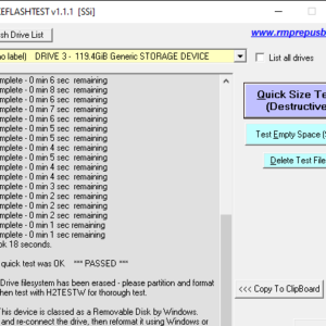 FakeFlashTest for SP Superior Pro 128GB microSDXC card FakeFlashTest for SP Superior Pro 128GB microSDXC card