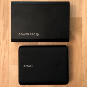 Top: PowerArc ArcPack 15000. Bottom: Anker PowerCore 13400 Nintendo Switch Edition. Top: PowerArc ArcPack 15000. Bottom: Anker PowerCore 13400 Nintendo Switch Edition.