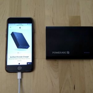 PowerArc ArcPack 15000 with iPhone 8 PowerArc ArcPack 15000 with iPhone 8