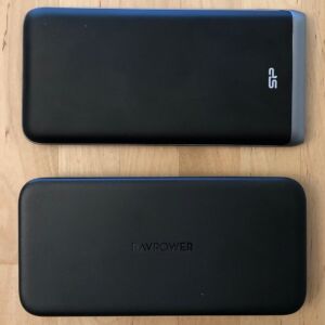 Top: Silicon Power QP65. Bottom: RAVPower PD Pioneer 10000 18W. Top: Silicon Power QP65. Bottom: RAVPower PD Pioneer 10000 18W.