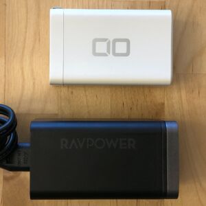 Top: CIO 65W USB-C GaN. Bottom: RAVPower PD Pioneer 65W 4-Port Desktop. Top: CIO 65W USB-C GaN. Bottom: RAVPower PD Pioneer 65W 4-Port Desktop.