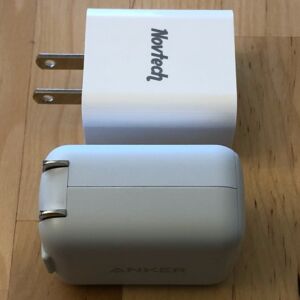 Top: Novtech 18W PD Charger. Bottom: Anker PowerPort PD 1. Top: Novtech 18W PD Charger. Bottom: Anker PowerPort PD 1.